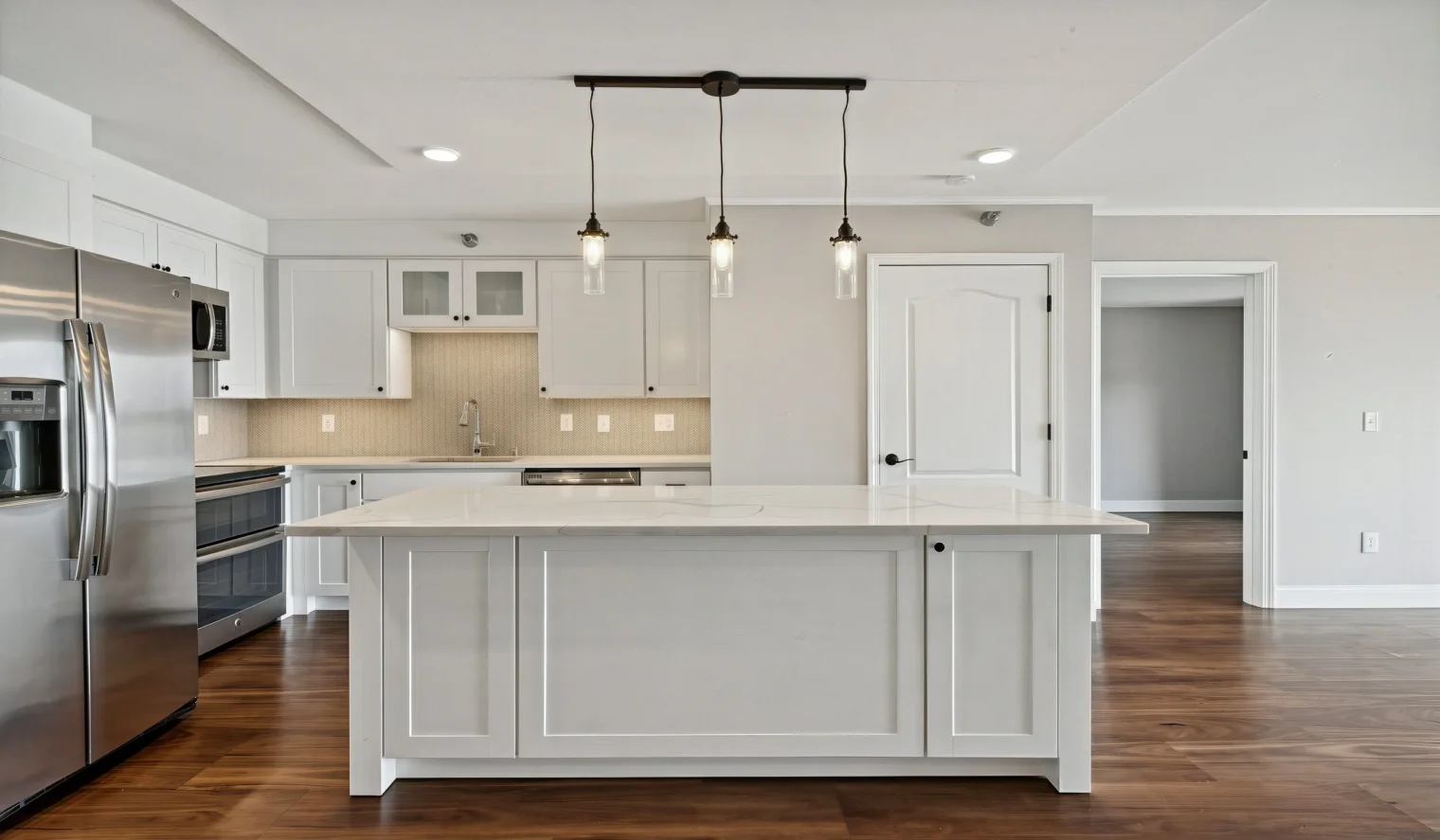 The Beach Club Residences kitchen island